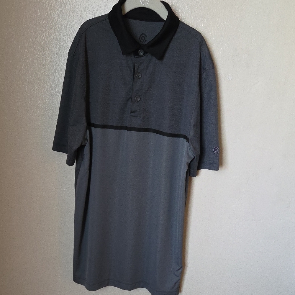 Champion Two-Tone Gray Polo Shirt